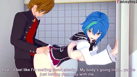 Xenovia ve Issei banyolarda sikişiyor, Rias öğreniyor - dxd ntr madness series