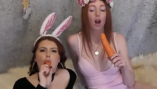 Lezbiyen havuç sikişi