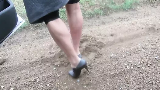 Donald pliner grey pompalarımı modelliyorum