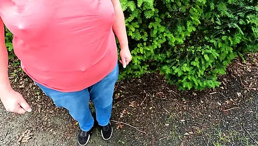 Naked boobs banging in jeans