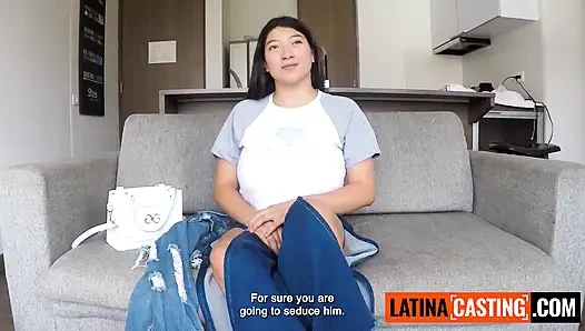 Büyük doğal memeli bu kiliseye gidiyor amatör Asyalı latin asla aldatmayacağını söyledi... sonunda bana bindi