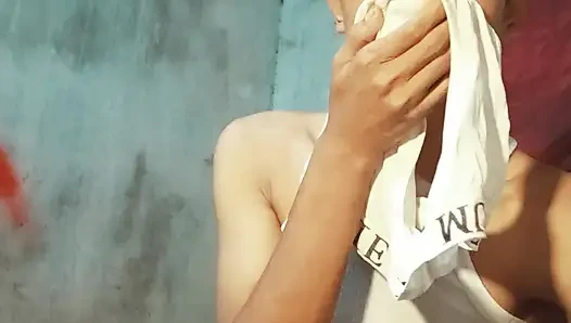 Asian Masturbating Pumps Milky Liquid Out Of Her Penis