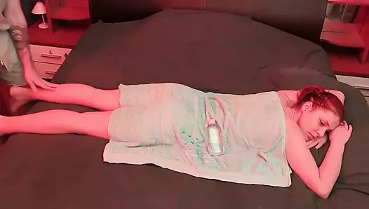 Yüzüme boşalmalı amatör masaj (İtalyan diyalogları)