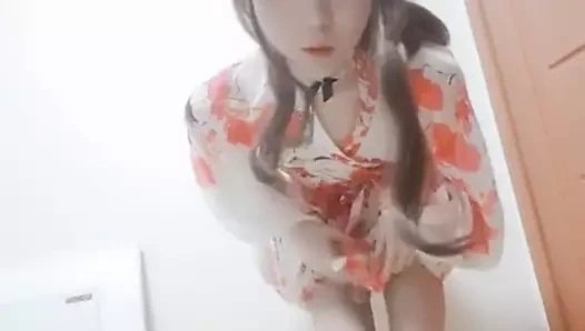 En tatlı Asyalı travesti!