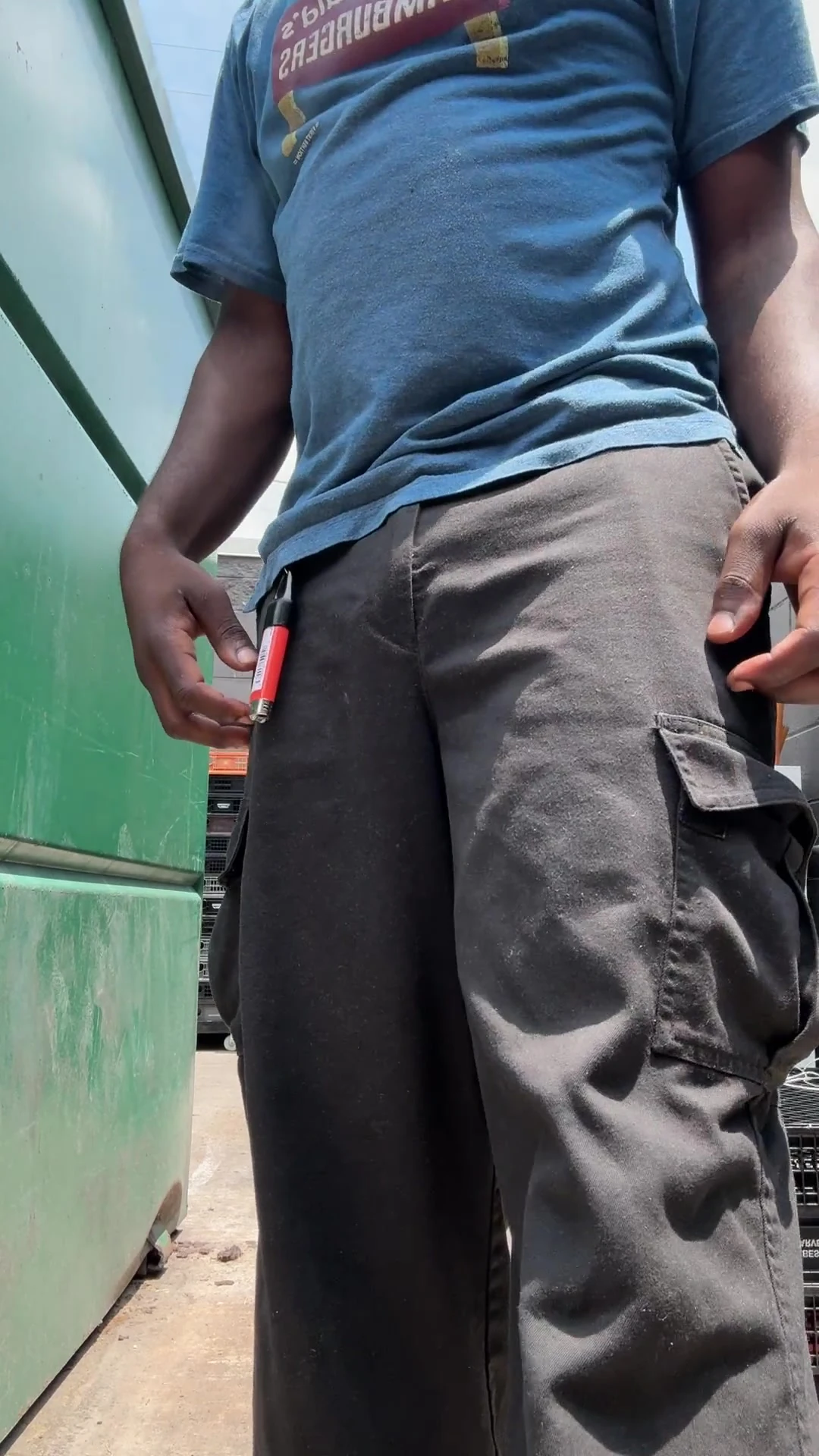 At Work Trying Not To Get Caught While I’m Getting Very Naughty Behind The Dumpster