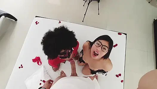 SECOND PART THREESOME WITH MY FRIEND .. First time with my friend I get nervous but I have a great time I love it