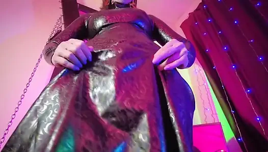 Bdsm sahibe kauçuk eva lateks zımba oyuncakları kadın egemenliği topuklu ateşli fetiş