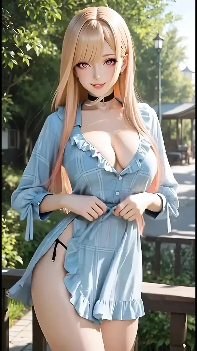 Marin kitagawa erotik azdırma - siyah iç çamaşırı denizci üniforması ve bikini