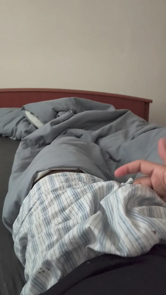 Gay boy alone at home
