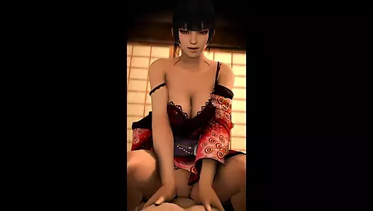 Nyotengu büyük bir sfm yarağa biniyor