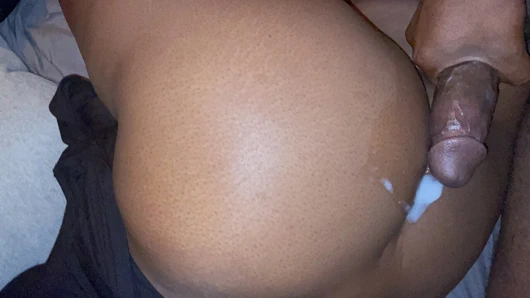 Apartman 7b'den olgun abanoz - arkadan görüntü, cumshot