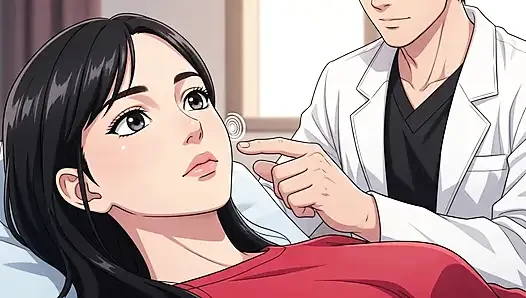 Priya'nın göğüsleri nashedi doktoru tarafından sert basılıyor