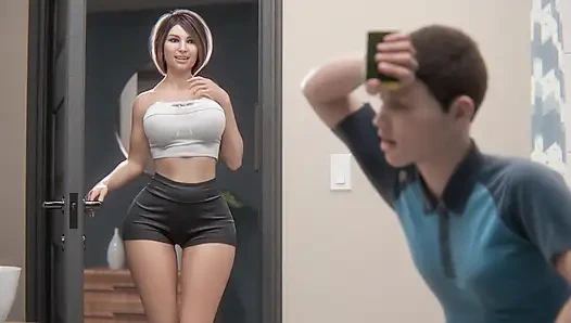 Sürtük üvey anne kocasını banyoda bakire üvey oğluyla aldatıyor (özel 3 boyutlu porno) eng sub