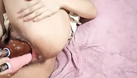 Ünlü Brezilya Aşırı Yerleştirme 3 Dildo Vajina İçinde