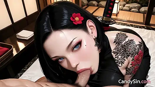 Onsen'ın her santimini alıp dölle kaplanırken onu kaybedeceksin (ai)