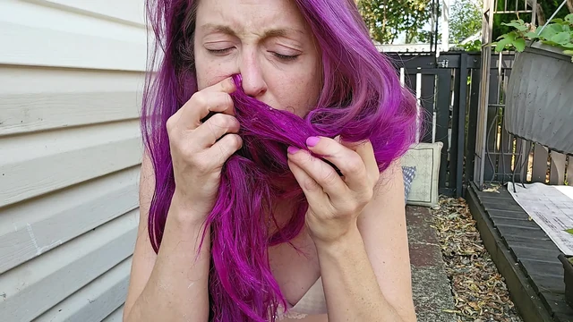 Волосы с писсинами и соплями