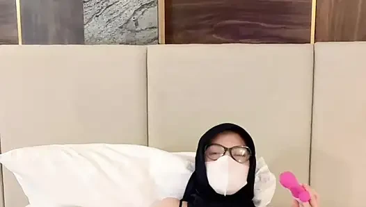 My Girl Playing In Bed Wearing Seductive Pajamas