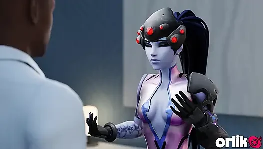 Sürtük widowmaker para için sıkı anal seks yapıyor büyük zenci yarağı