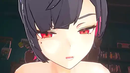 Zenless zone zero - ellen joe bilge ve büyük siyah bir adam tarafından her delikten sikiliyor - 3 boyutlu hentai animasyon