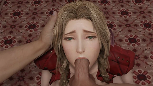 Aerith lezzetli ateşli sakso (güzel kız sarışın sakso büyük yarak, son fantezi 3d hentai pornosu) gamingarzia