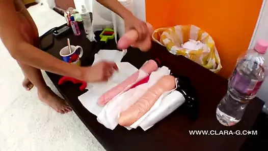 Clara g ayak fetiş oyuncak kedi