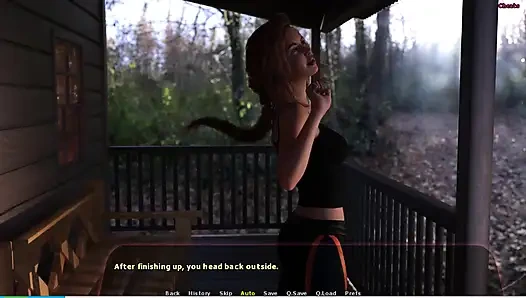 Haley hikayesi #13 - Adriana Johannes'e oral seks yaptı... Haley ve... gece dışarıda... Johannes banyoda Haley'i sikiyor