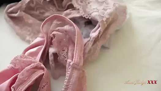 Auntjudysxxx - tombul orta yaşlı seksi ev sahibiniz Juliet seni külotunu çalarken yakalıyor (pov)