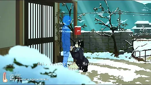 Hentai oyunu - büyük memeli bebek soğuk havada sert seks