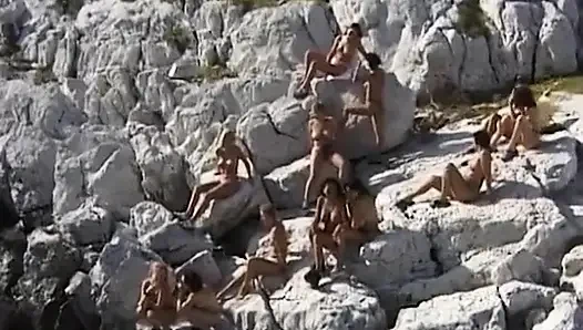 Alman bayanlar açık havada siki için yalvarıyor