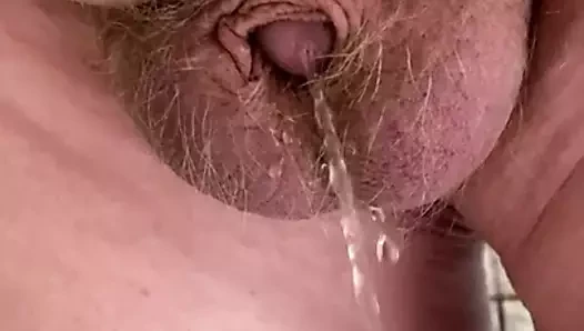 Micro çük içinde fatpad fupa pissing
