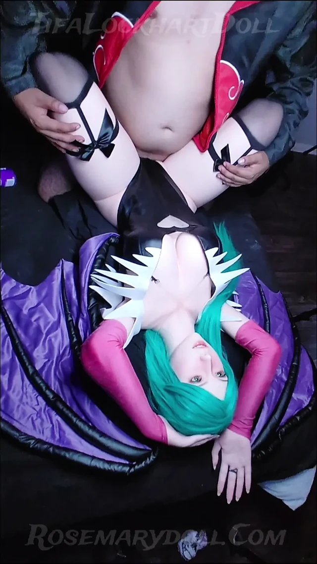 Aerith x Morrigan Darkstaklers Cosplay. 2. açı