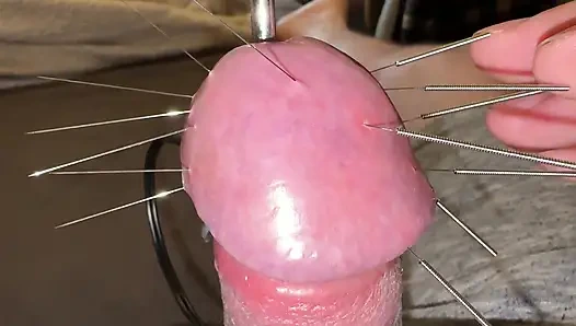 Yedi uzun iğne ve orgazm!