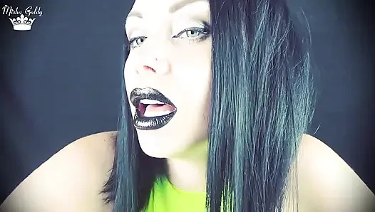 Siyah parlak dudaklardan öpücükler asmr 31 talimatı