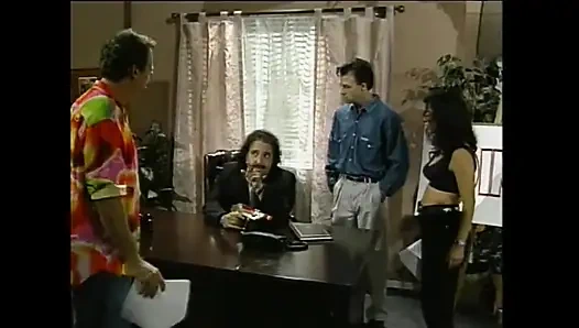 Ameican bir sürtük için klasik çift penetrasyon