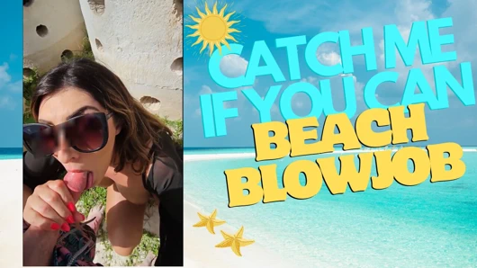 Öğretmen Scarlet plajda emmeyi seviyor