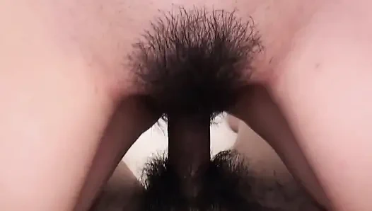 Cute Japanese Girl Scene-2 Slim Oriental with Small Tits Enjoys Her Hairy Pussy Cummed on