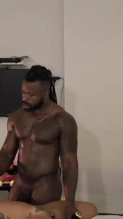 Gentle cuckold took wife to have a tantric massage with gifted black part five | Clip 2