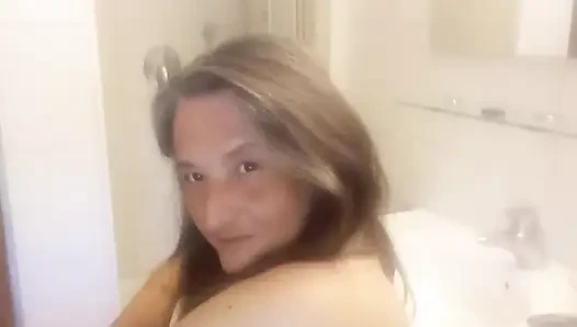 Olgun orta yaşlı seksi kadın saçım, görünüşüm, hayal gücün