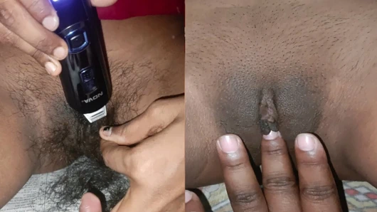 Remove The Pussy Hair of My Girl friend , Trimmed Pussy Hair