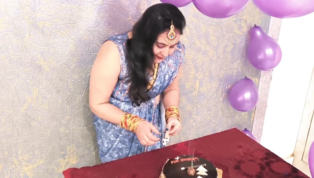 New year celebration with rosser fero chocolate cake