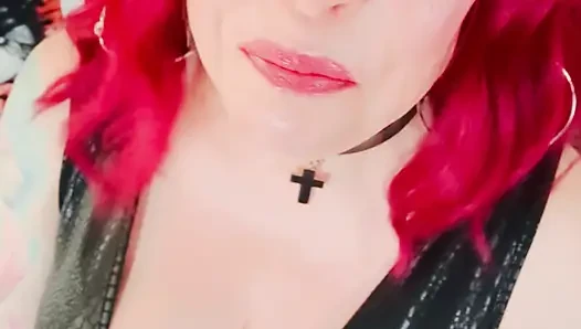 English Goth Dangles & Smokes Her Cigarette - Tina Snua Smoking A Cig With Dangling, Drifts, OMI OME Snap
