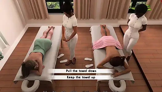 Masaj için dışarı çıkıyor