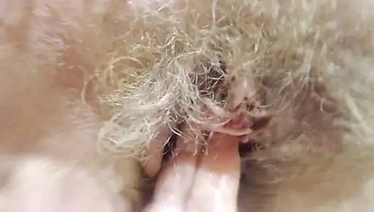 Ön plandaki pussy, olabildiğince açın