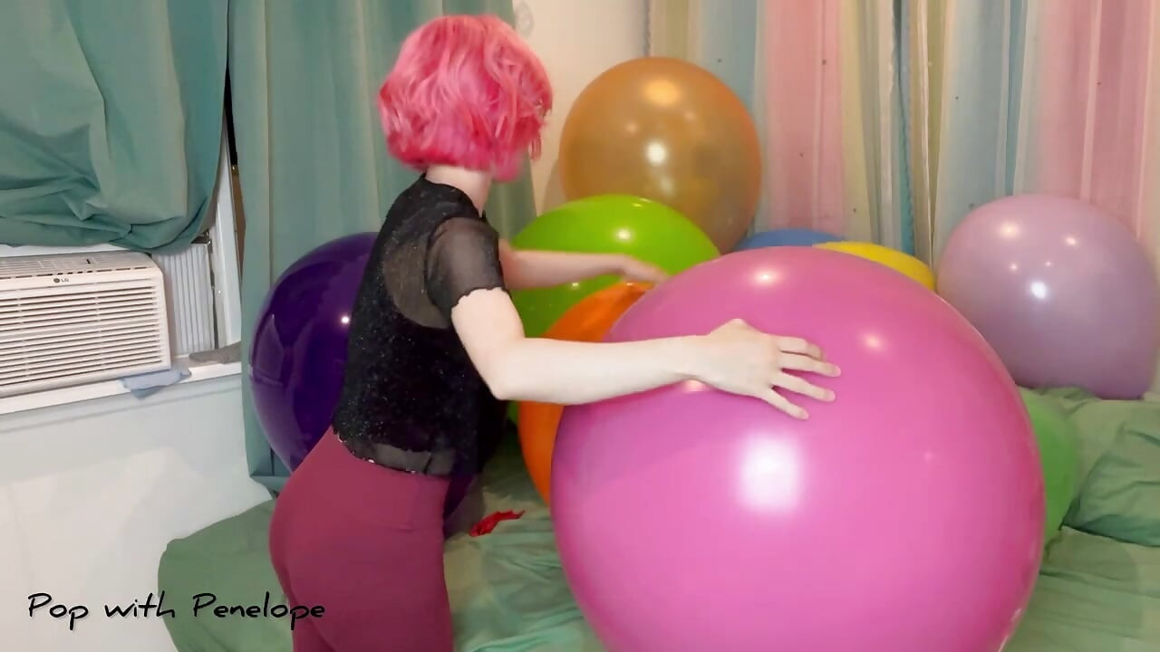 Tırnak ve hava pompası büyük balonlar patlatıyor! Tuftex, Cattex, Globos Payaso