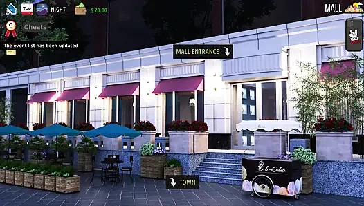 Sunville'in orta yaşlı seksi kadın ekstra sahne Becky