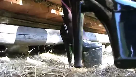 çikolata fare lateks ve pantyhose tease