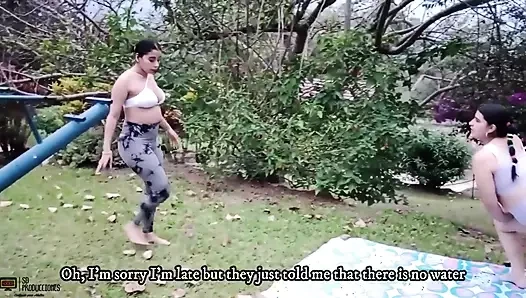 Şehirden uzak bir kabinde en iyi arkadaşımın fahişe amını sikiyorum - İspanyolca porno