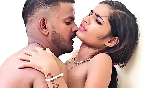 Brother-in-law made sister-in-law drink water from his big cock