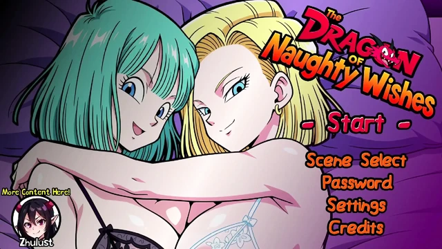 Dragon of Naugthy Пожеланий - трах с красивой Бульмой и Android 18 от Dragon Ball