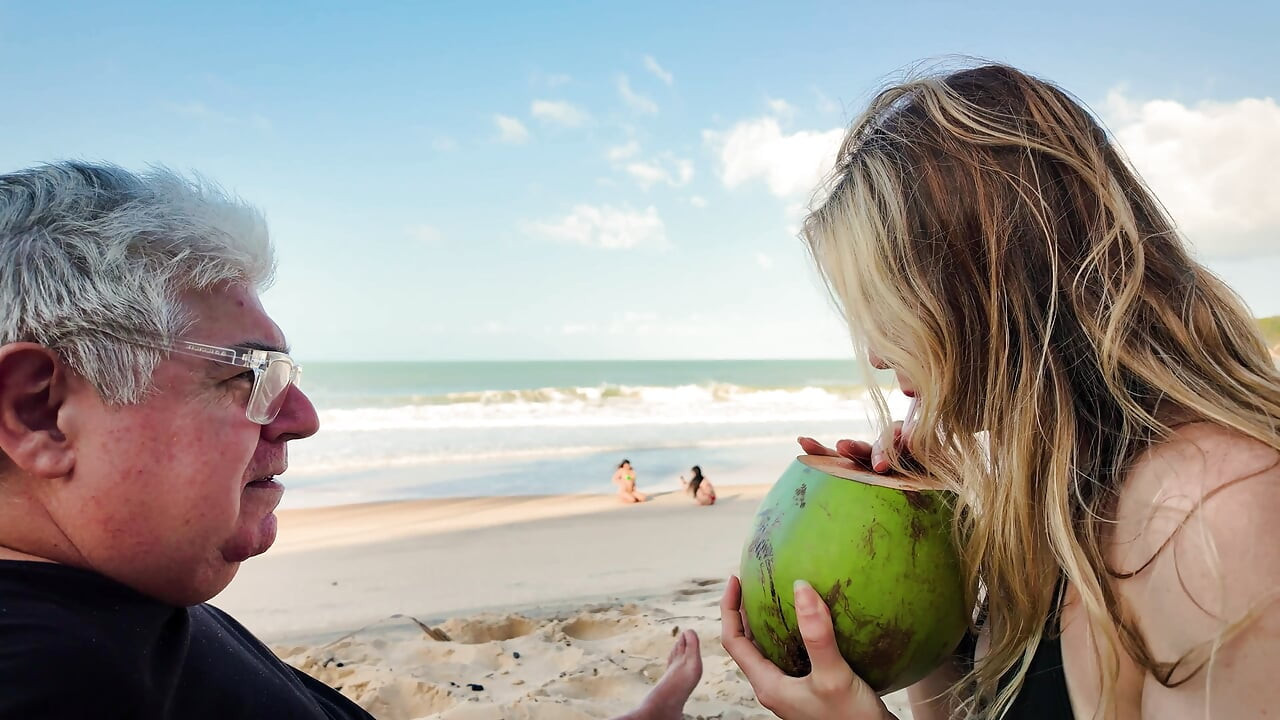 I ask a couple in the Caribbean for a coconut and screw the woman while the husband goes to get it.